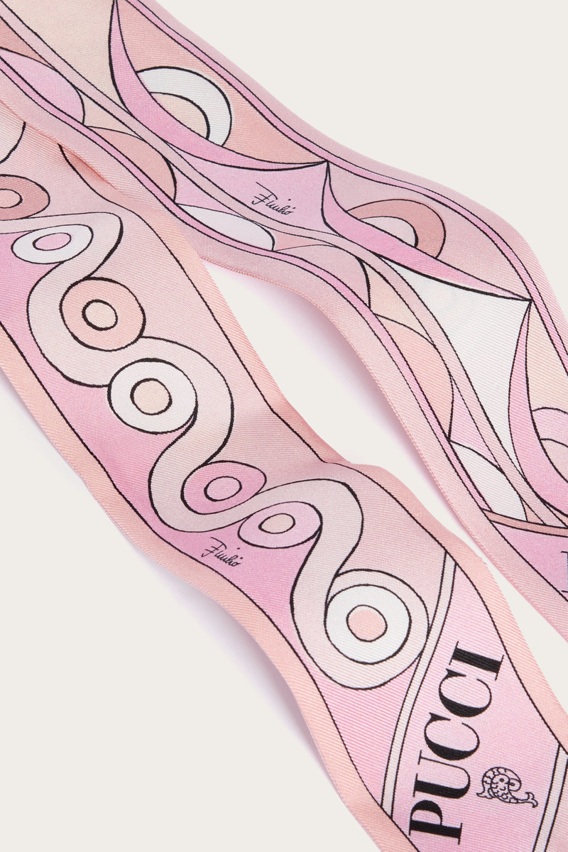 IRIDE PRINT SILK TWILL SCARF 3