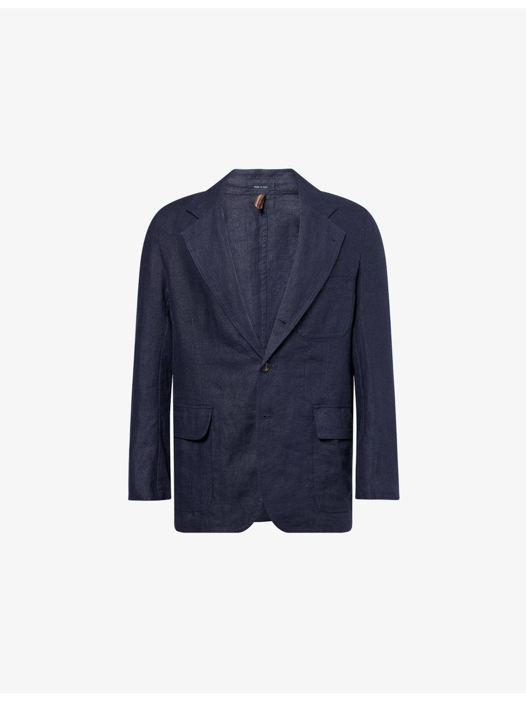 Linen Games Peak-Lapel Linen Blazer - 1