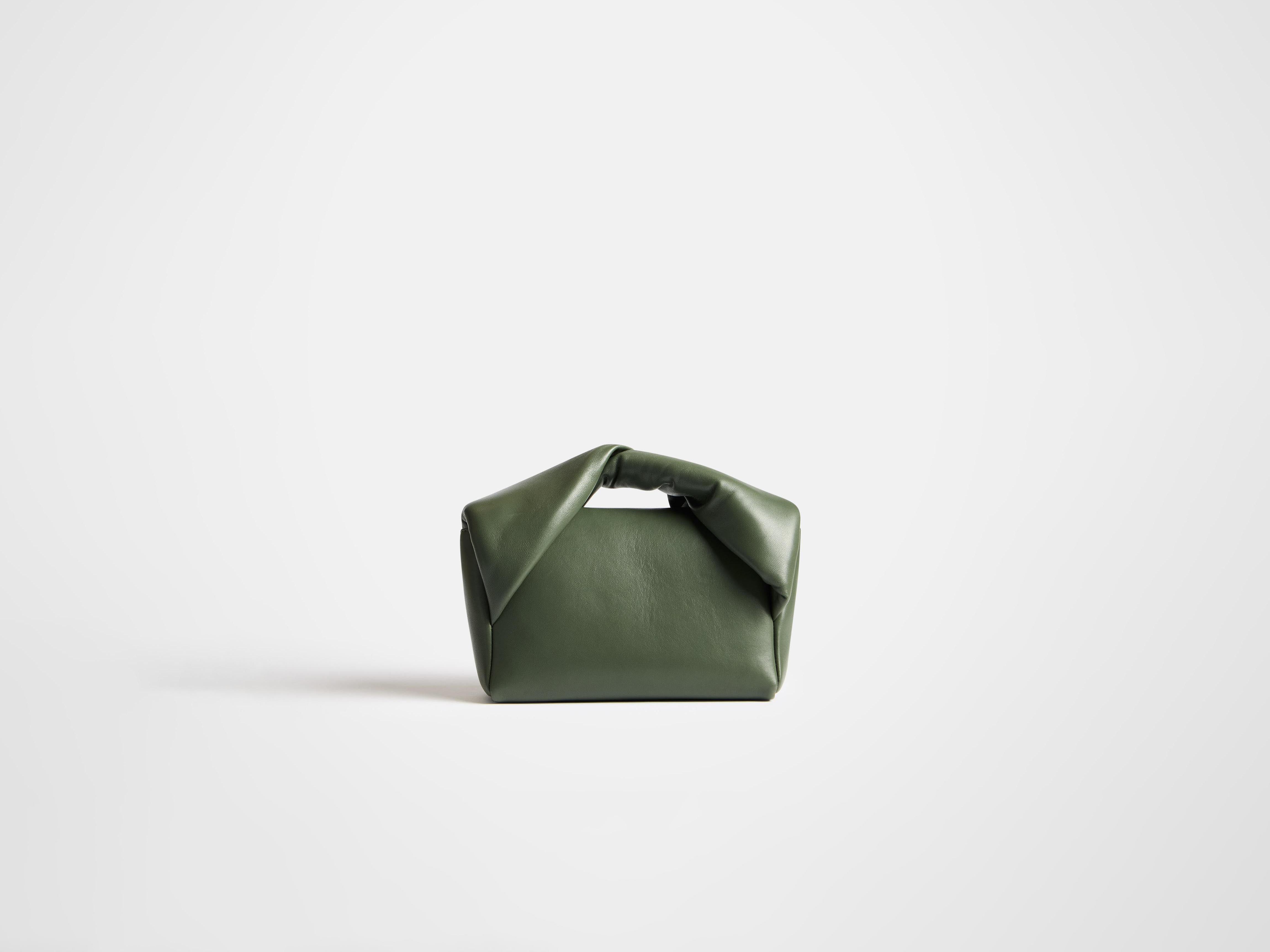 MEDIUM TWISTER BAG IN KHAKI LEATHER - 4