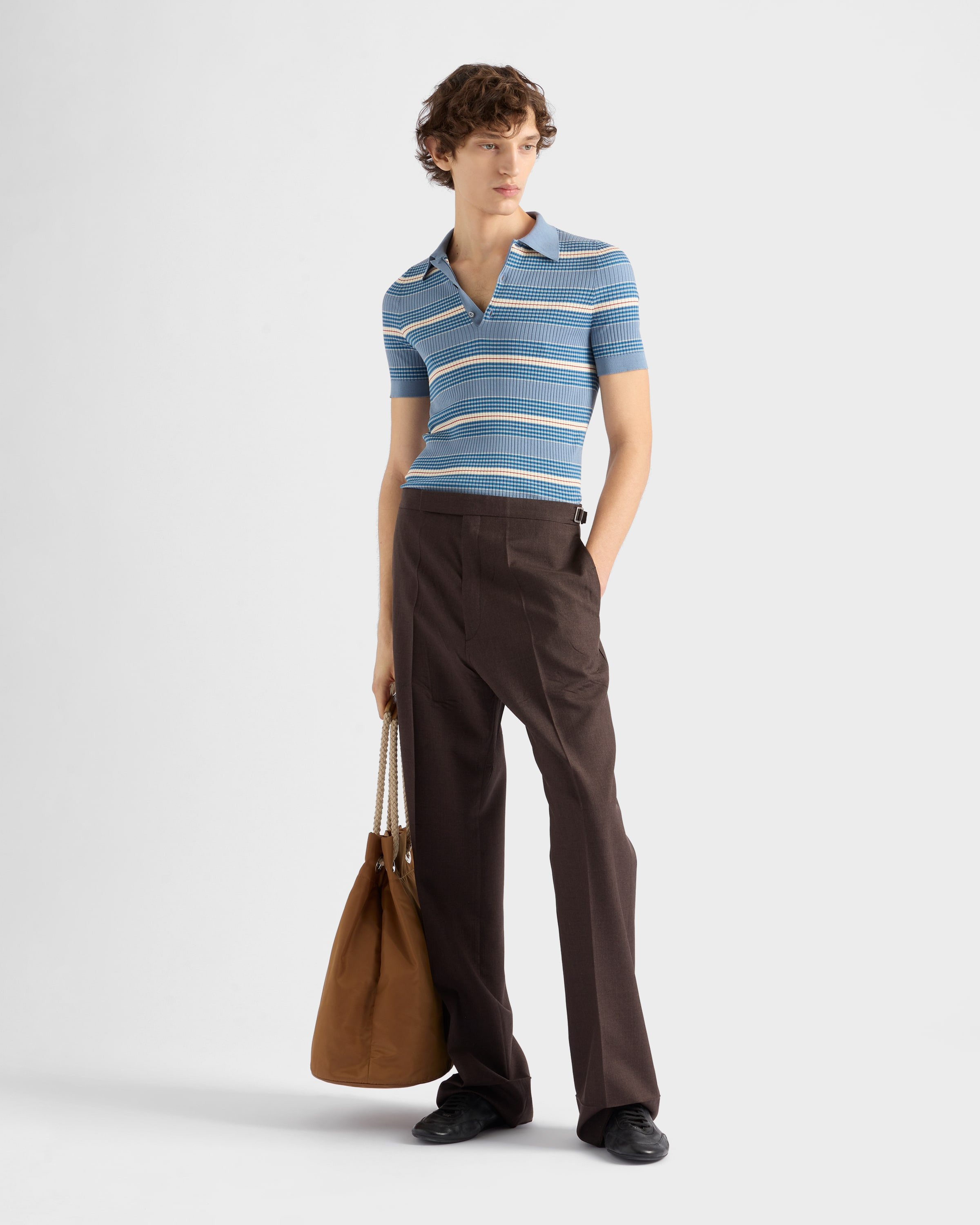 Striped cotton polo shirt - 2