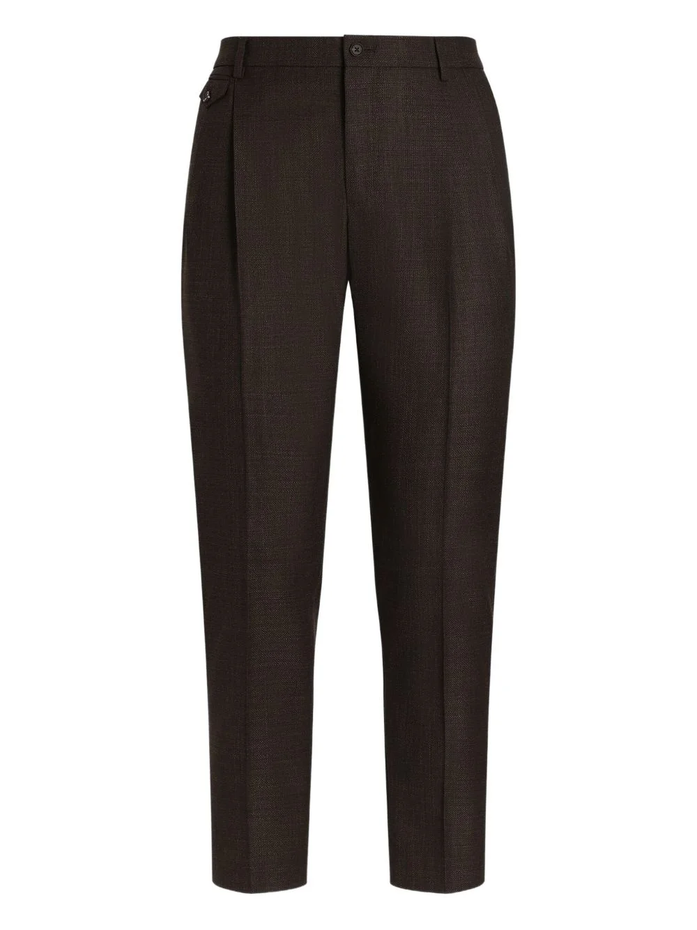 pleat-detail trousers - 1