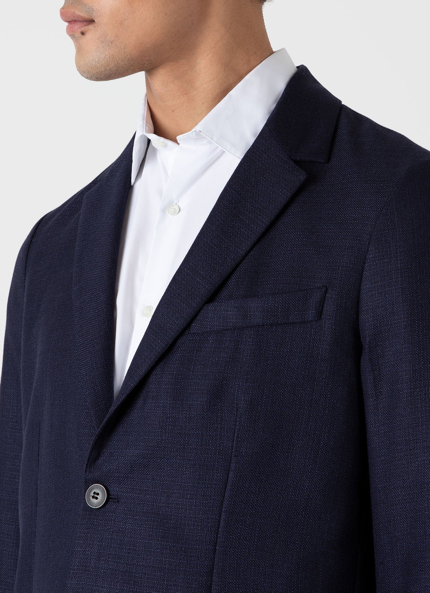 Silk Linen Wool Blazer - 6