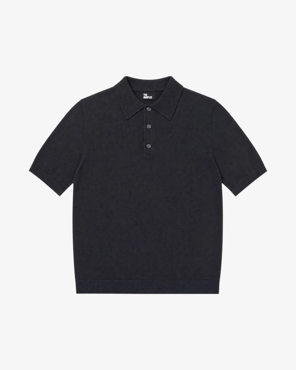 BLACK POLO-NECK SWEATER - 1