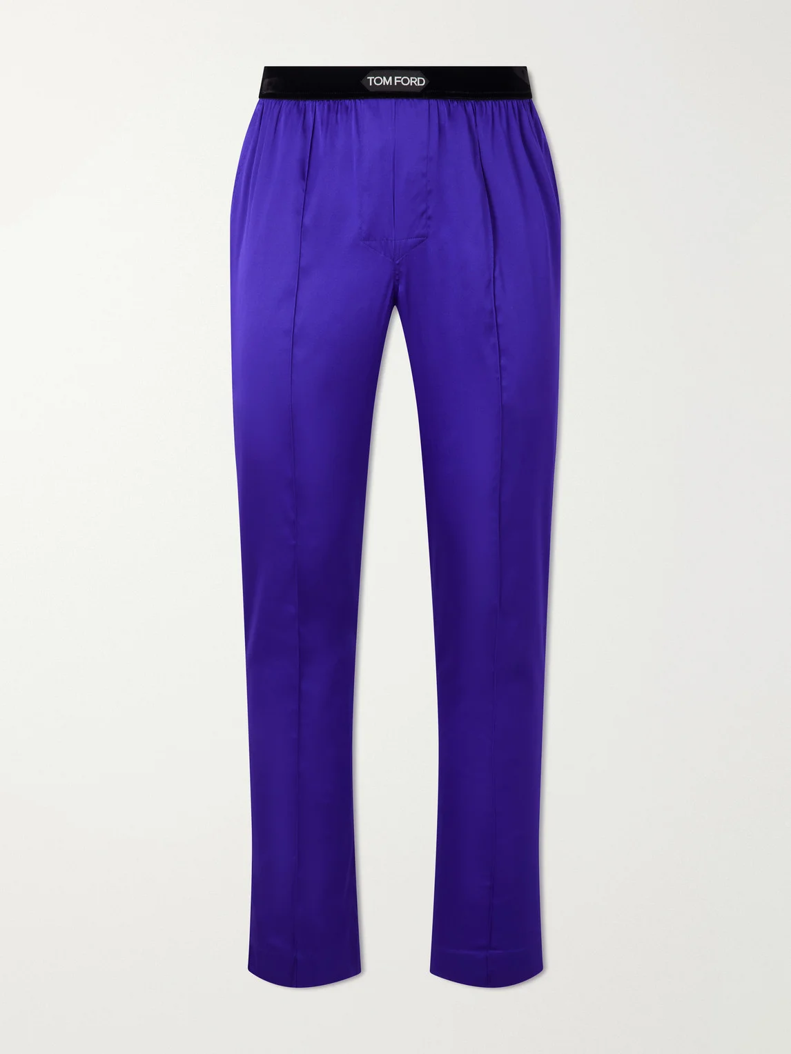 Silk-Blend Satin Pyjama Trousers - 1