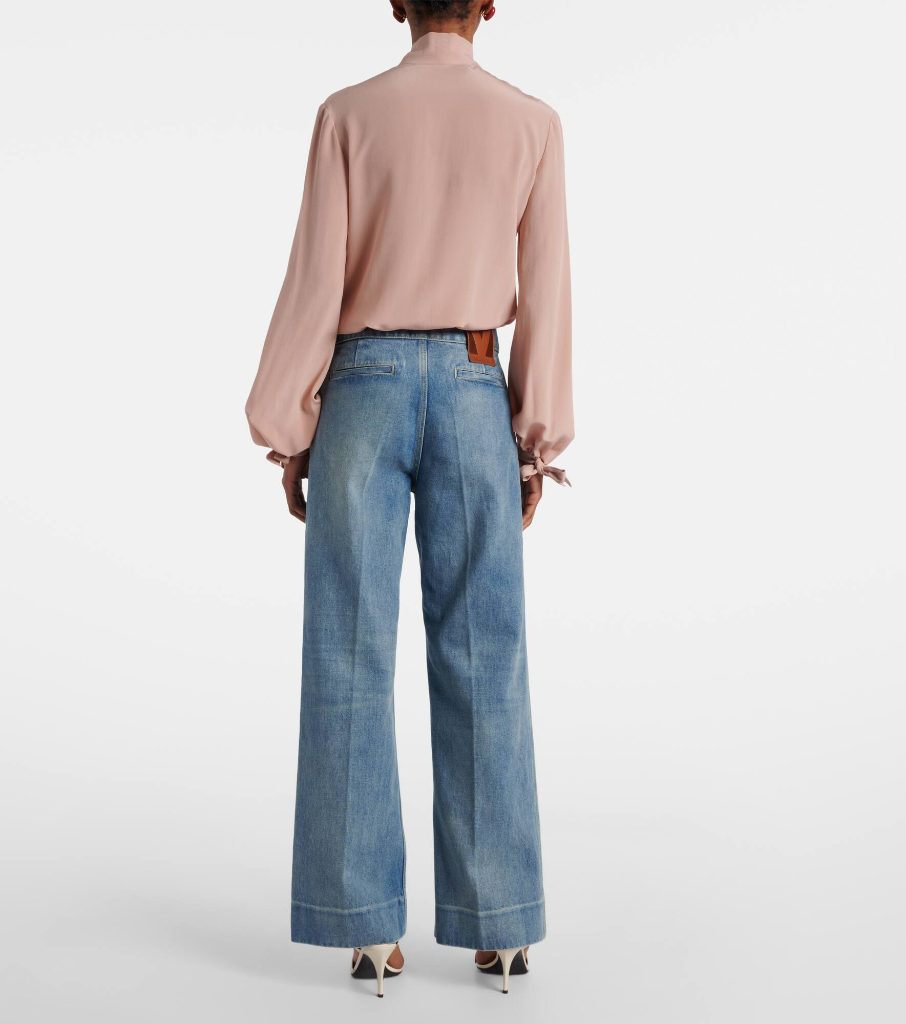VGold mid-rise wide-leg jeans - 3