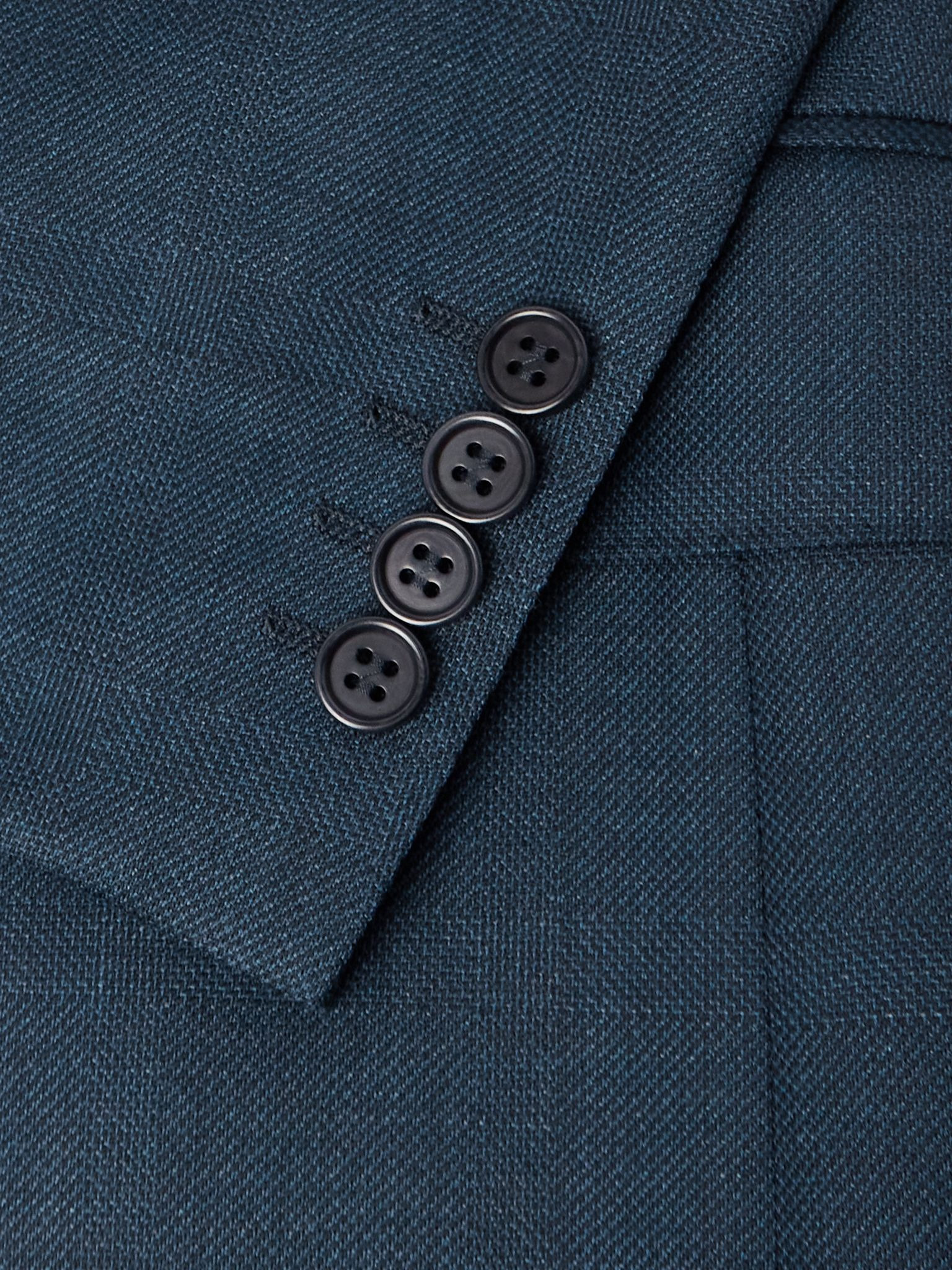 Wool-Twill Suit Jacket Blue - 4