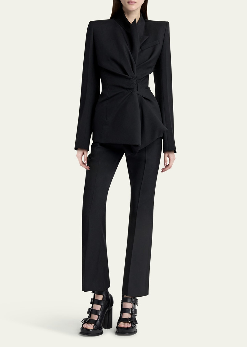 Alexander McQueen Tailored Cropped Wool Trousers outlook