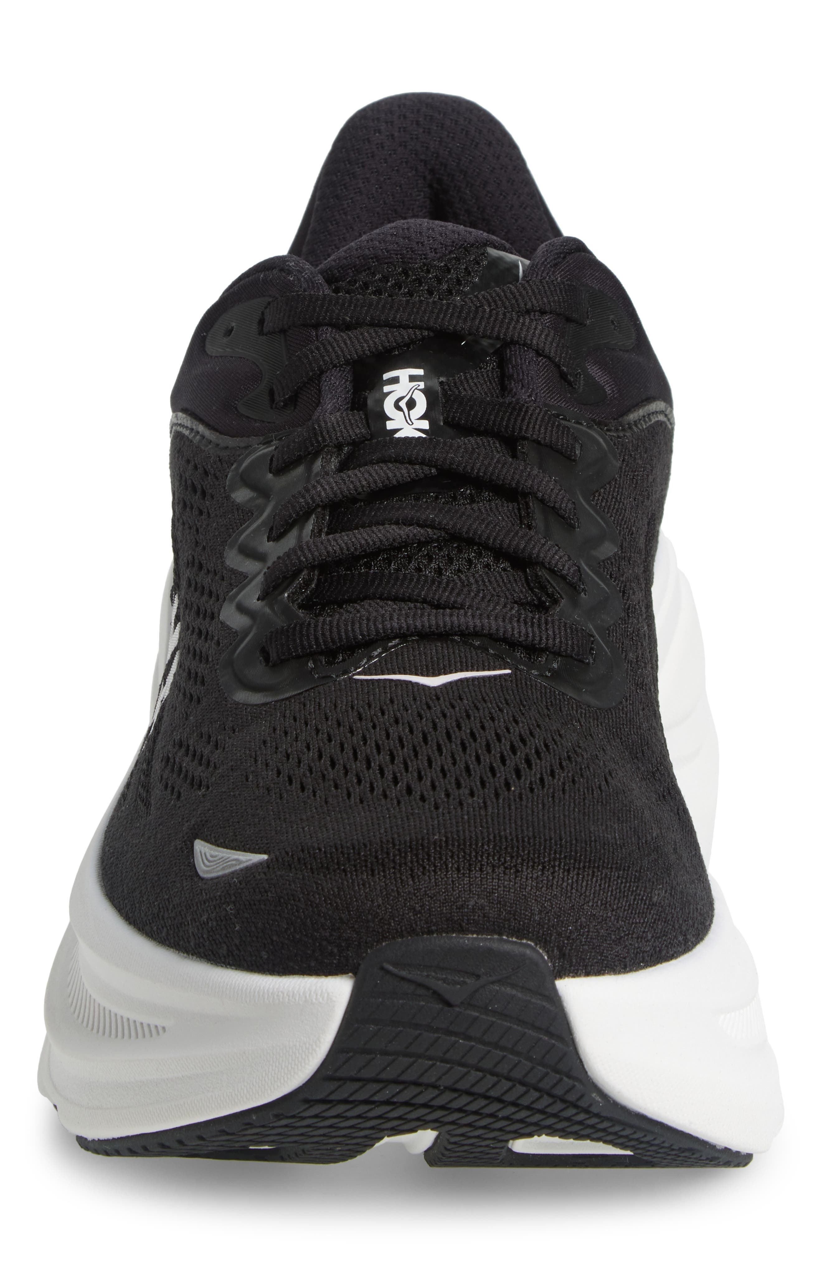 HOKA Bondi 9 Running Shoe in Black /White at Nordstrom - 4
