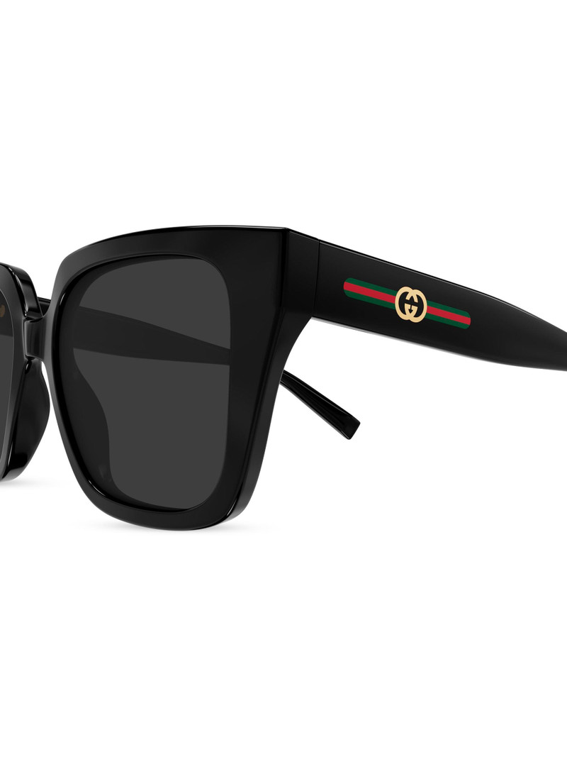 Women's Gucci Lines 54MM Butterfly Sunglasses - Black 3