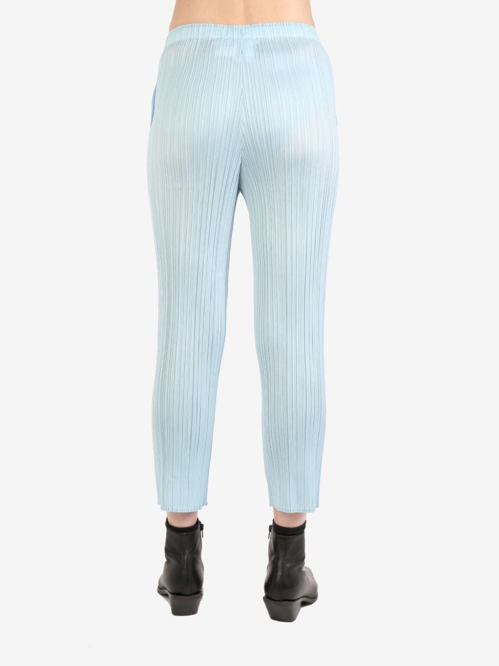 plissÃ©-effect slim-fit trousers - 4