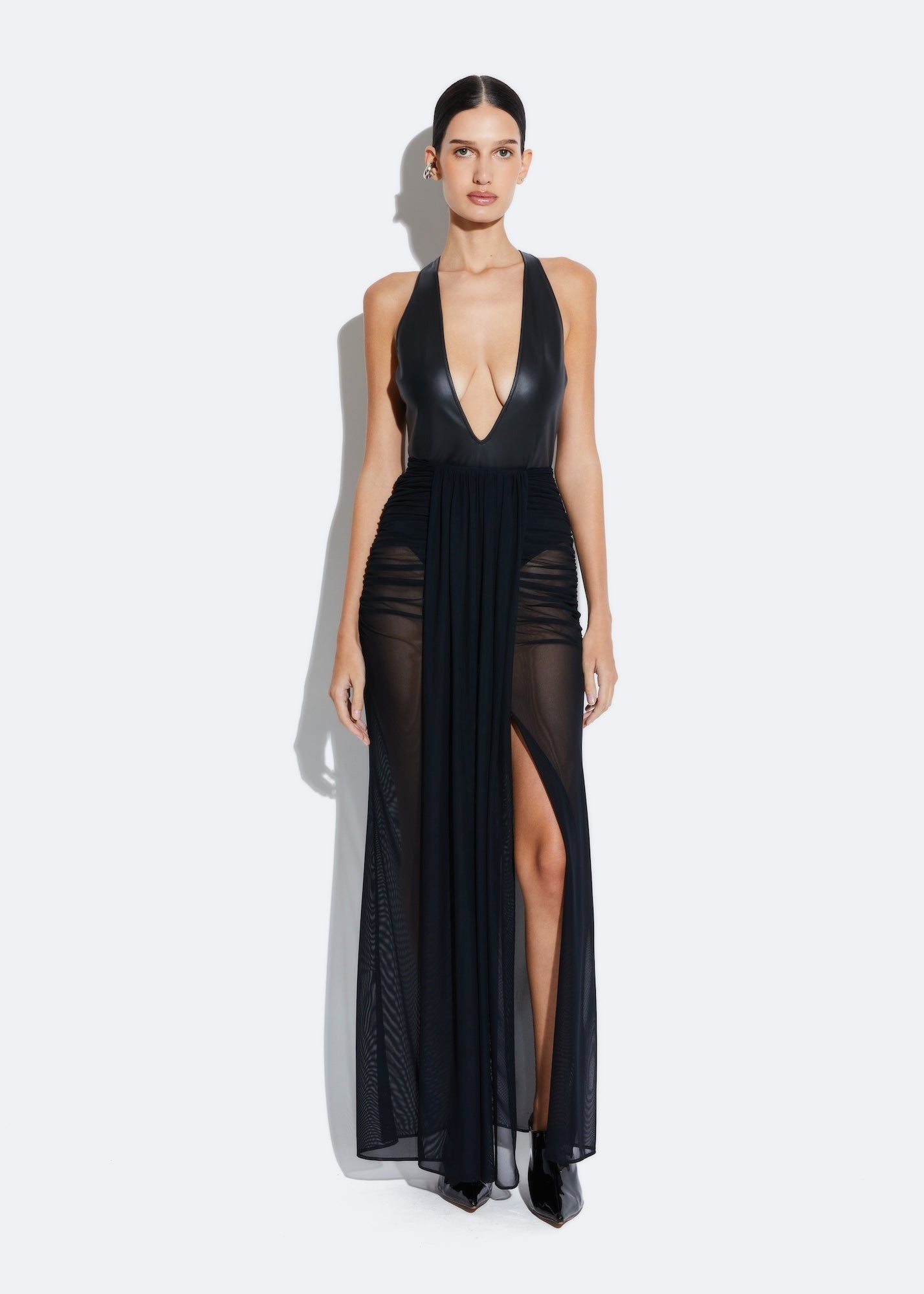 Mesh Draped Skirt - 2