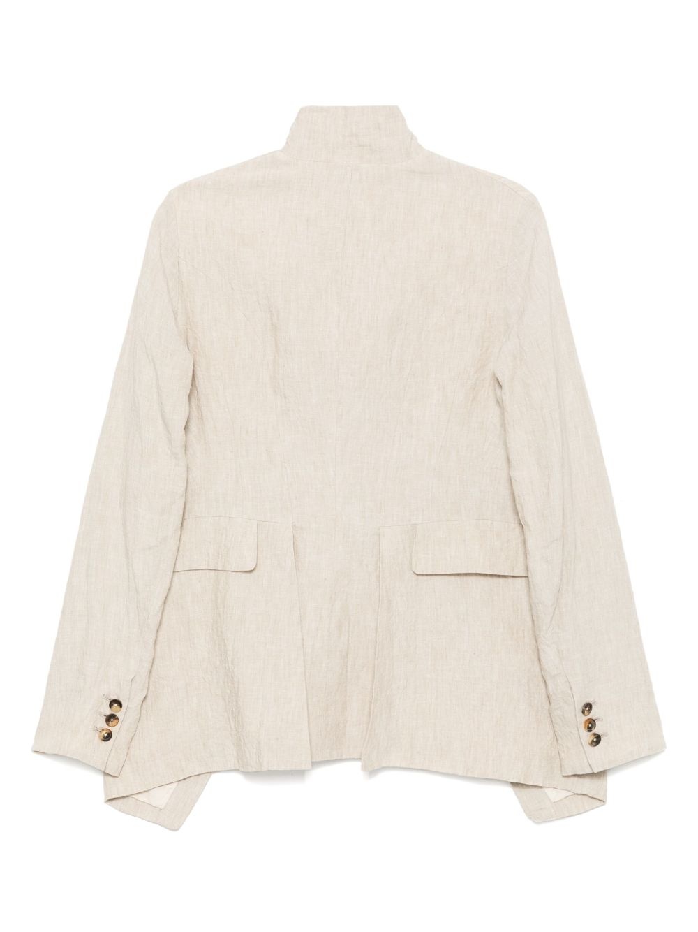 distressed off-centre blazer - 2