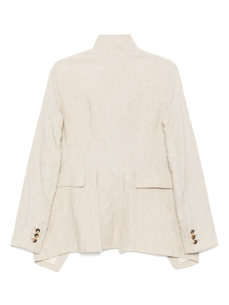 Forme D'Expression distressed off-centre blazer outlook