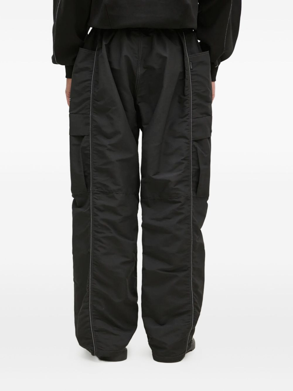 side-zip cargo trousers - 4