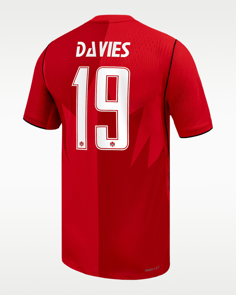 Alphonso Davies Canada Soccer 2026 Match Home Men's Nike Dri-FIT ADV Soccer Jersey 1