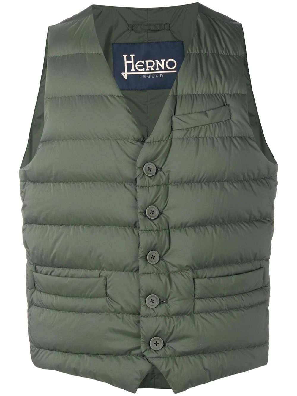 padded fitted gilet - 1