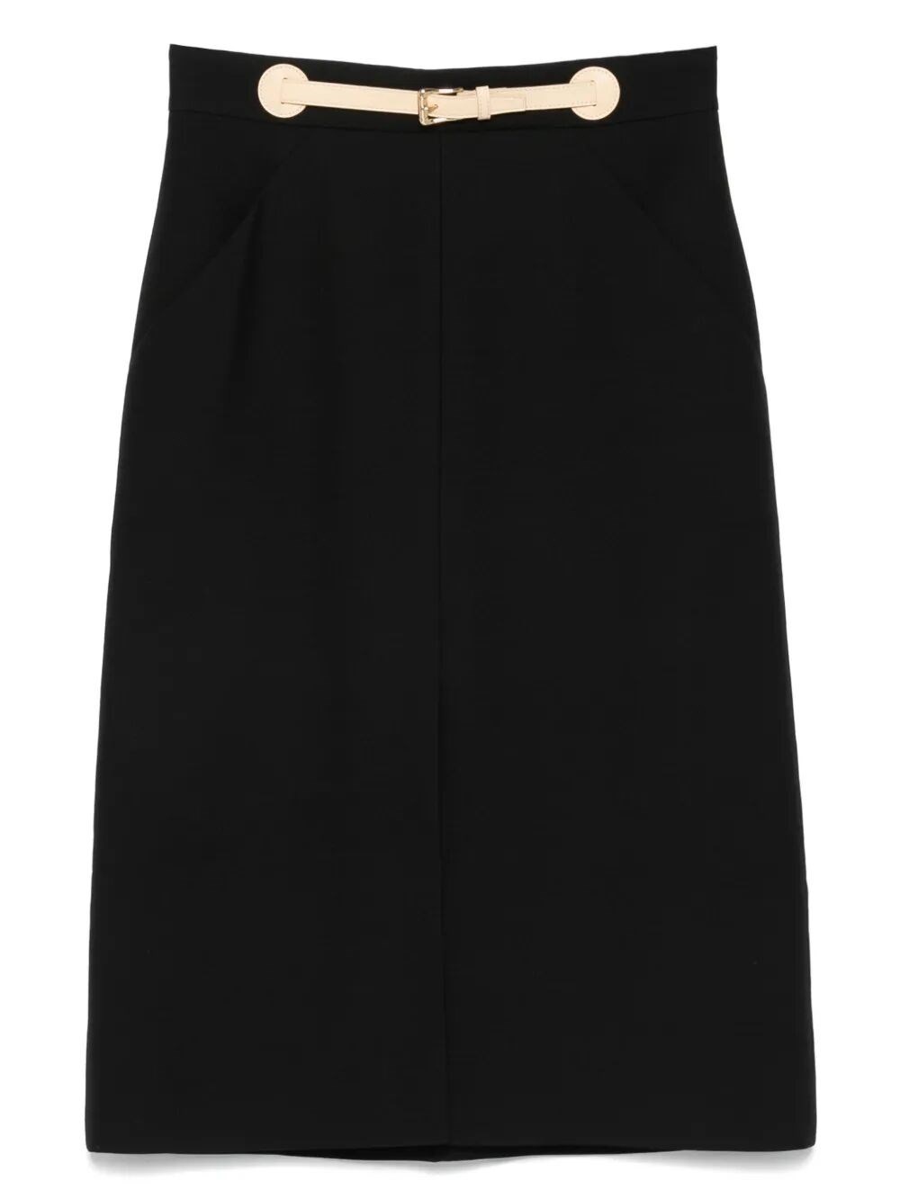 Skirt With Leather Details - 1