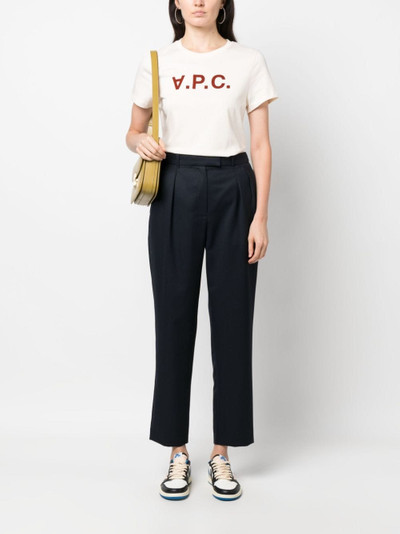 A.P.C. pleated cropped trousers outlook