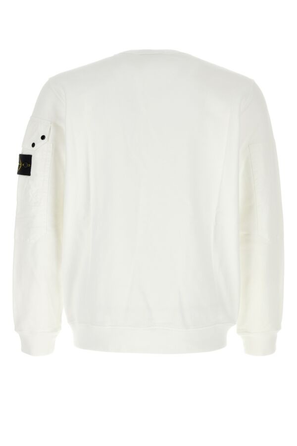 White cotton sweatshirt - 2