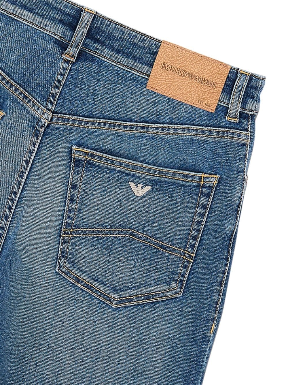 high-rise slim-cut jeans - 2