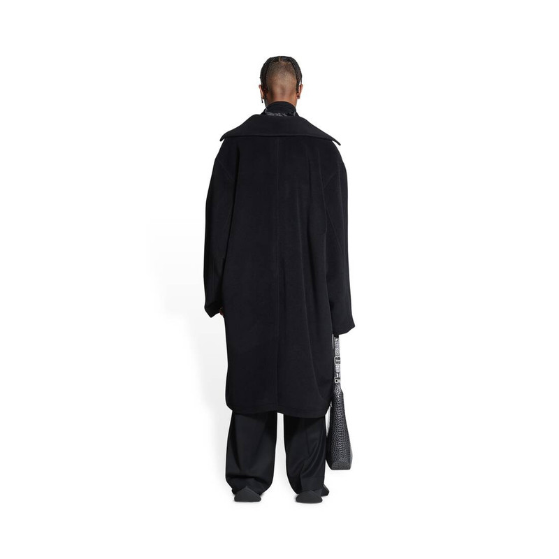 Men's Deconstructed Carcoat in Black 4
