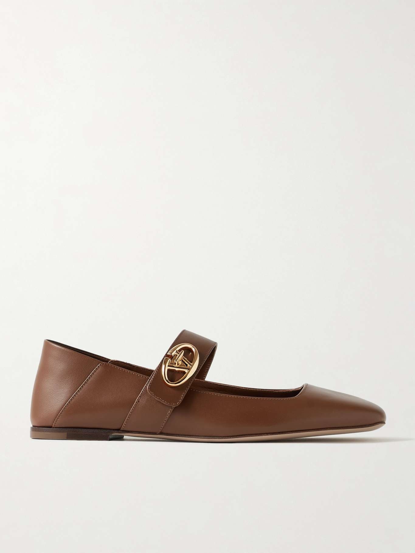 VLOGO Locker leather ballet flats - 1