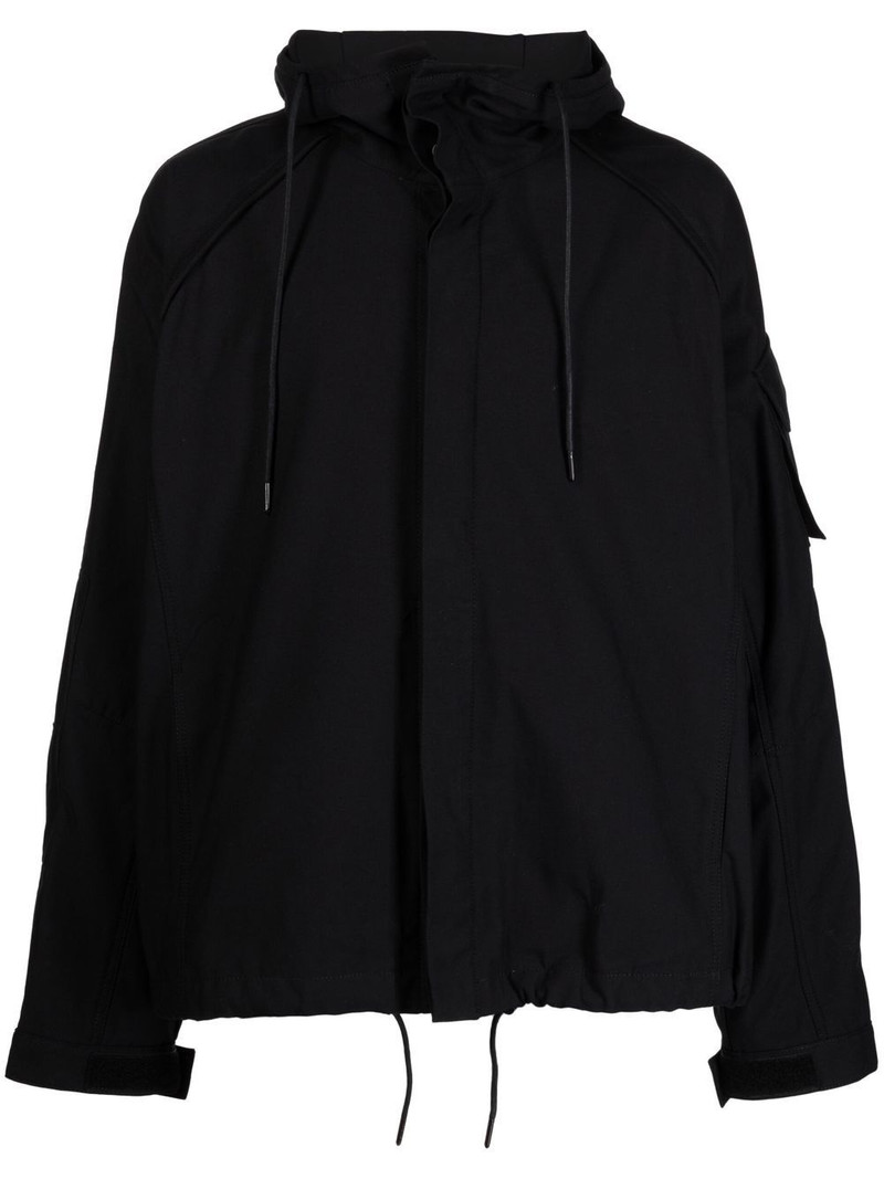 drawstring hood shirt jacket 1