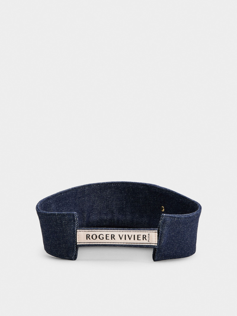 Viv' Skate Visor in Denim 3