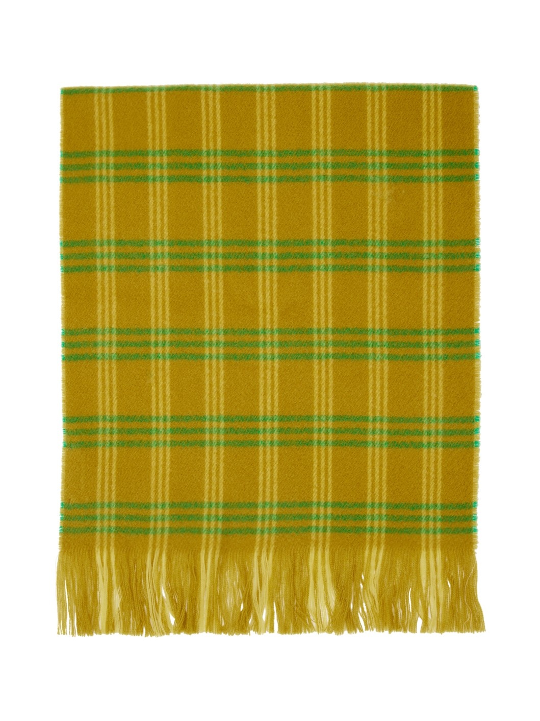 Khaki Check Scarf - 2