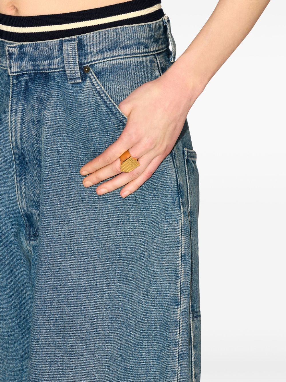 wide-leg jeans - 6