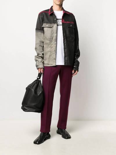 Rick Owens DRKSHDW painted panel denim jacket outlook