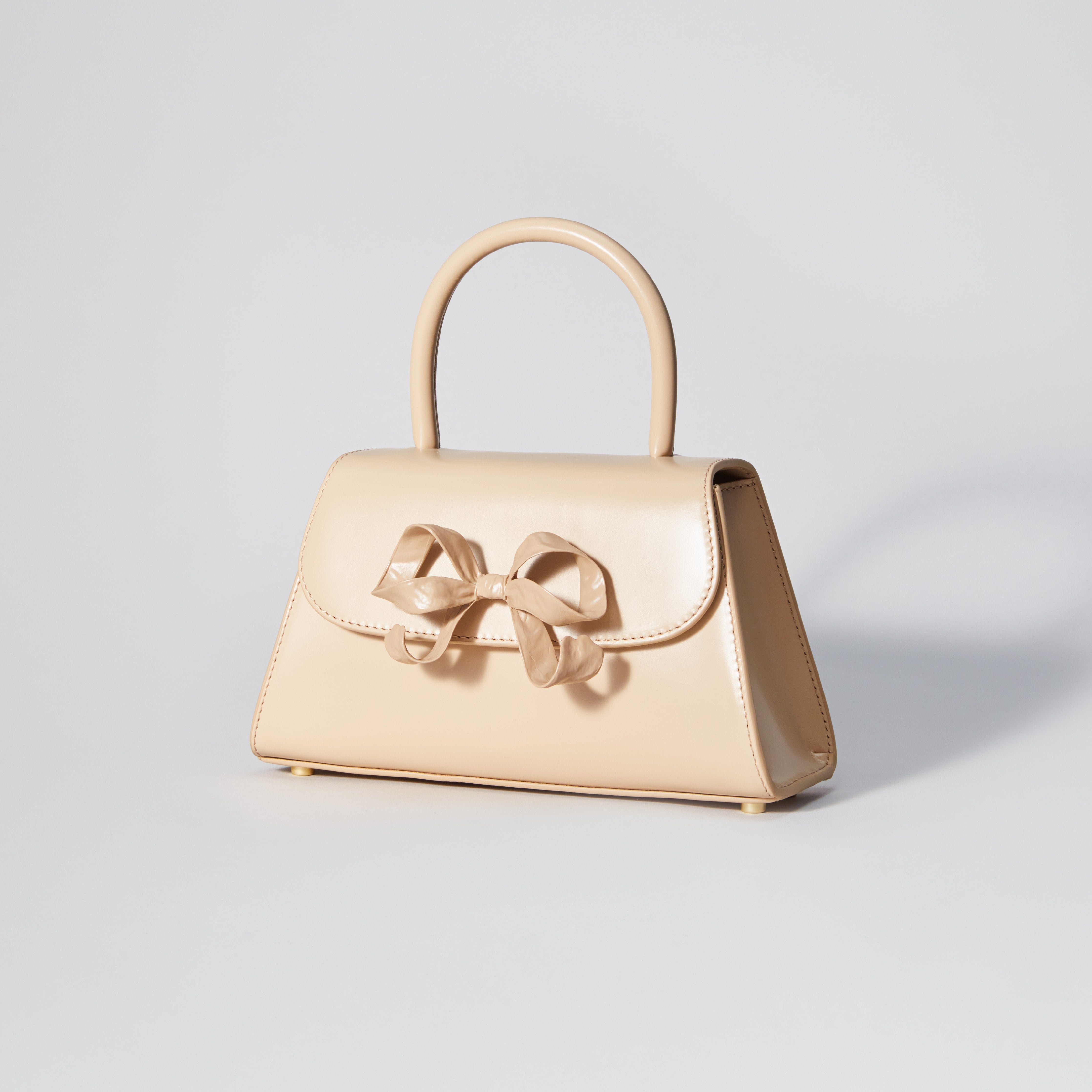 The Bow Mini in Beige with Enamel - 2