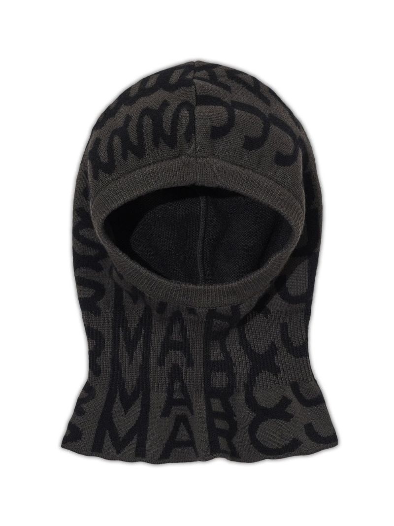 monogram-pattern balaclava - 1