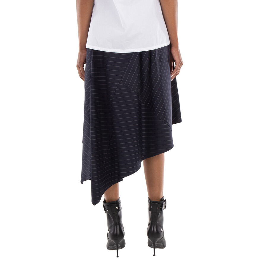 JW Anderson Pinstripe Panelled Midi Skirt - 3
