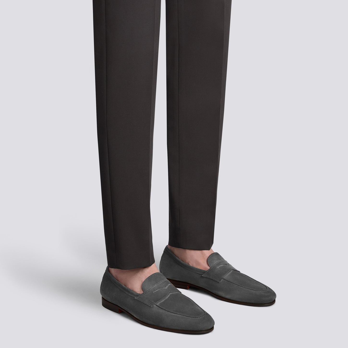 Men's grey suede Carlo loafer - 2