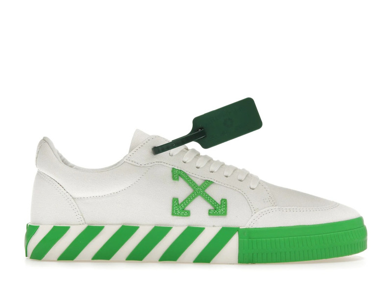 OFF-WHITE Vulc Low White Fluo Green 1