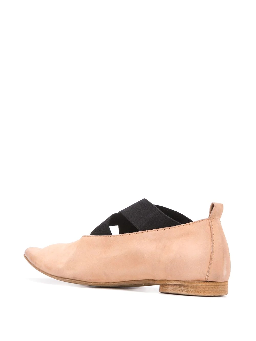 crisscross strap pointed toe ballerinas - 3