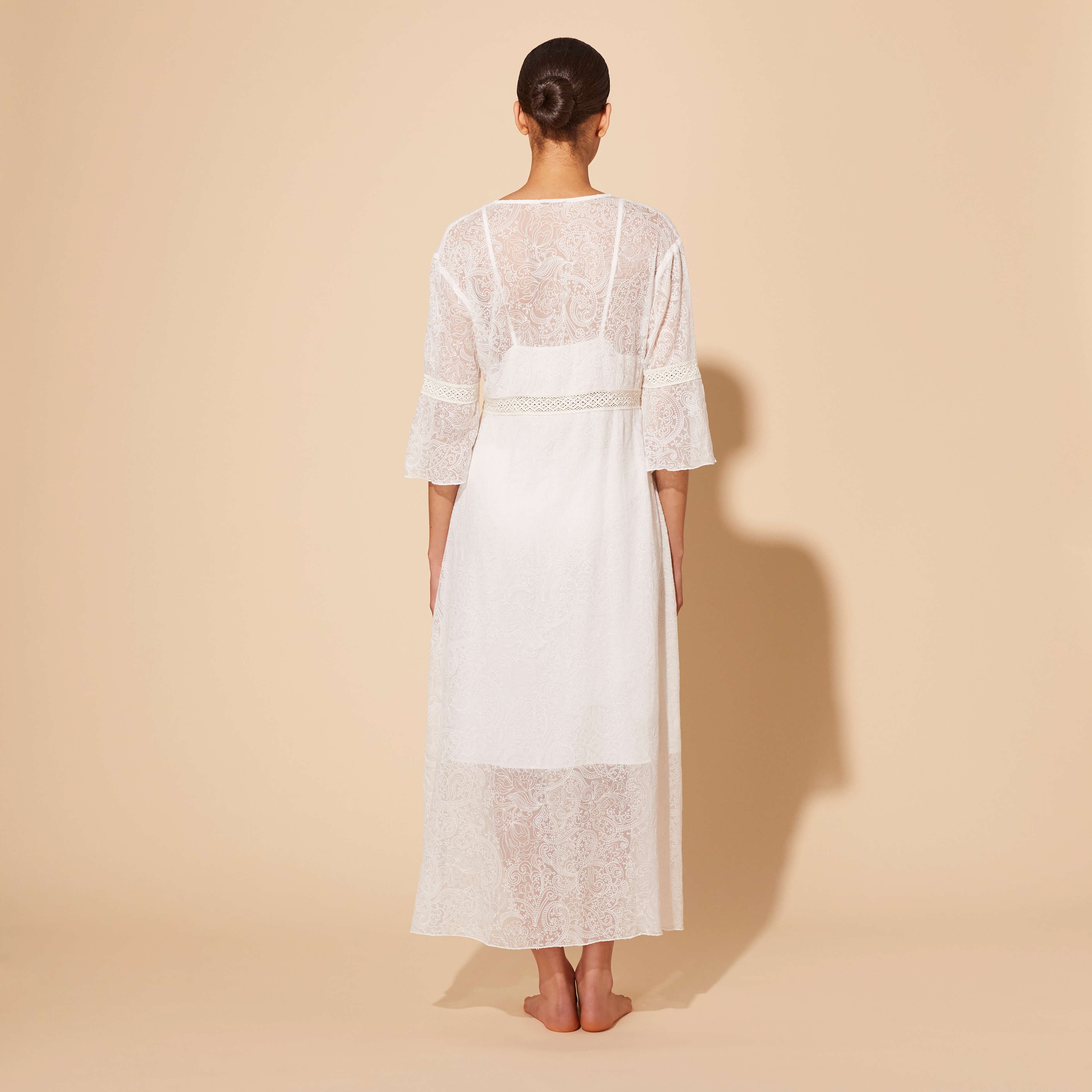 Women Silk Paisley Long Dress - 8