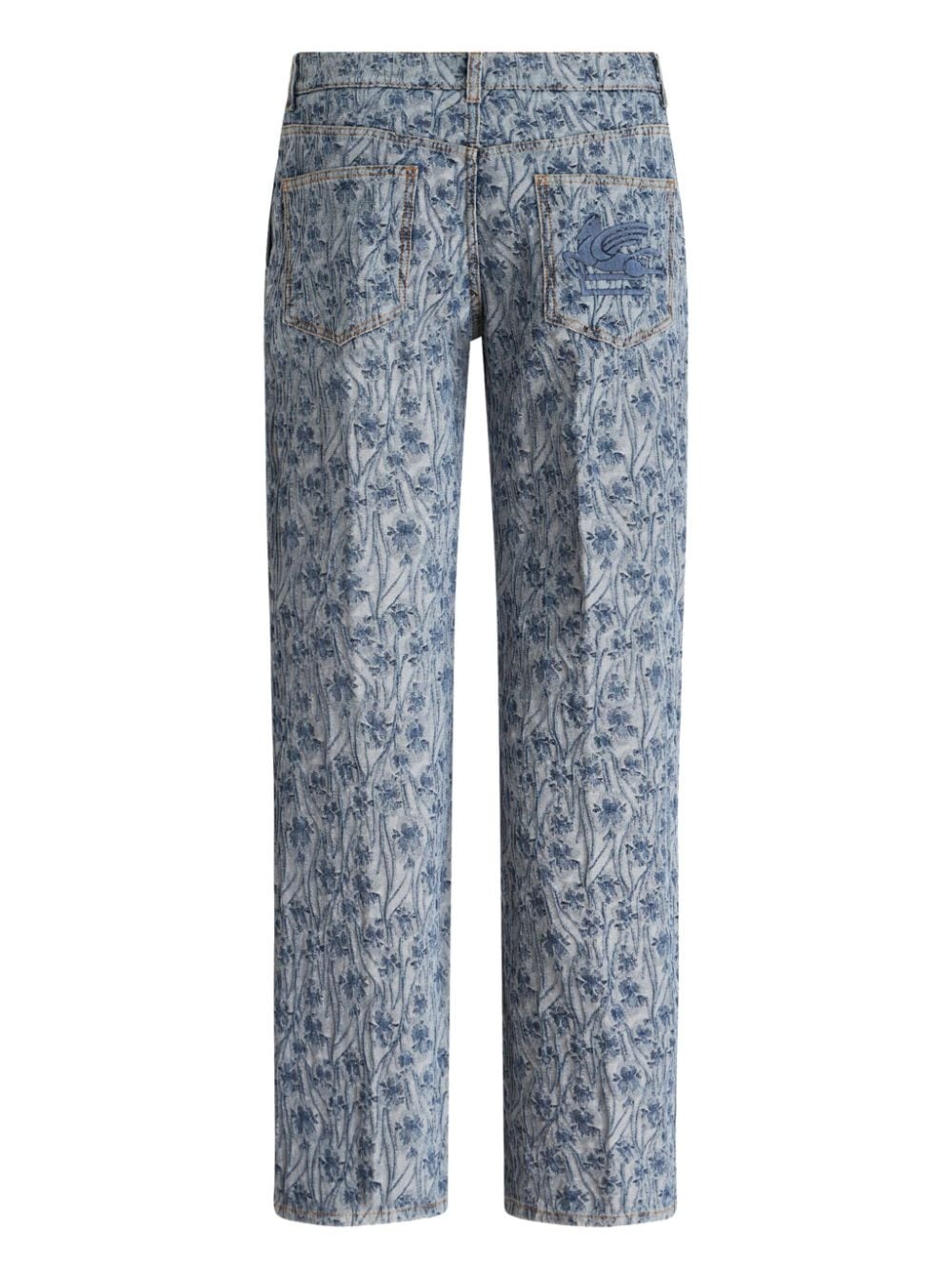 jacquard straight-leg jeans - 2