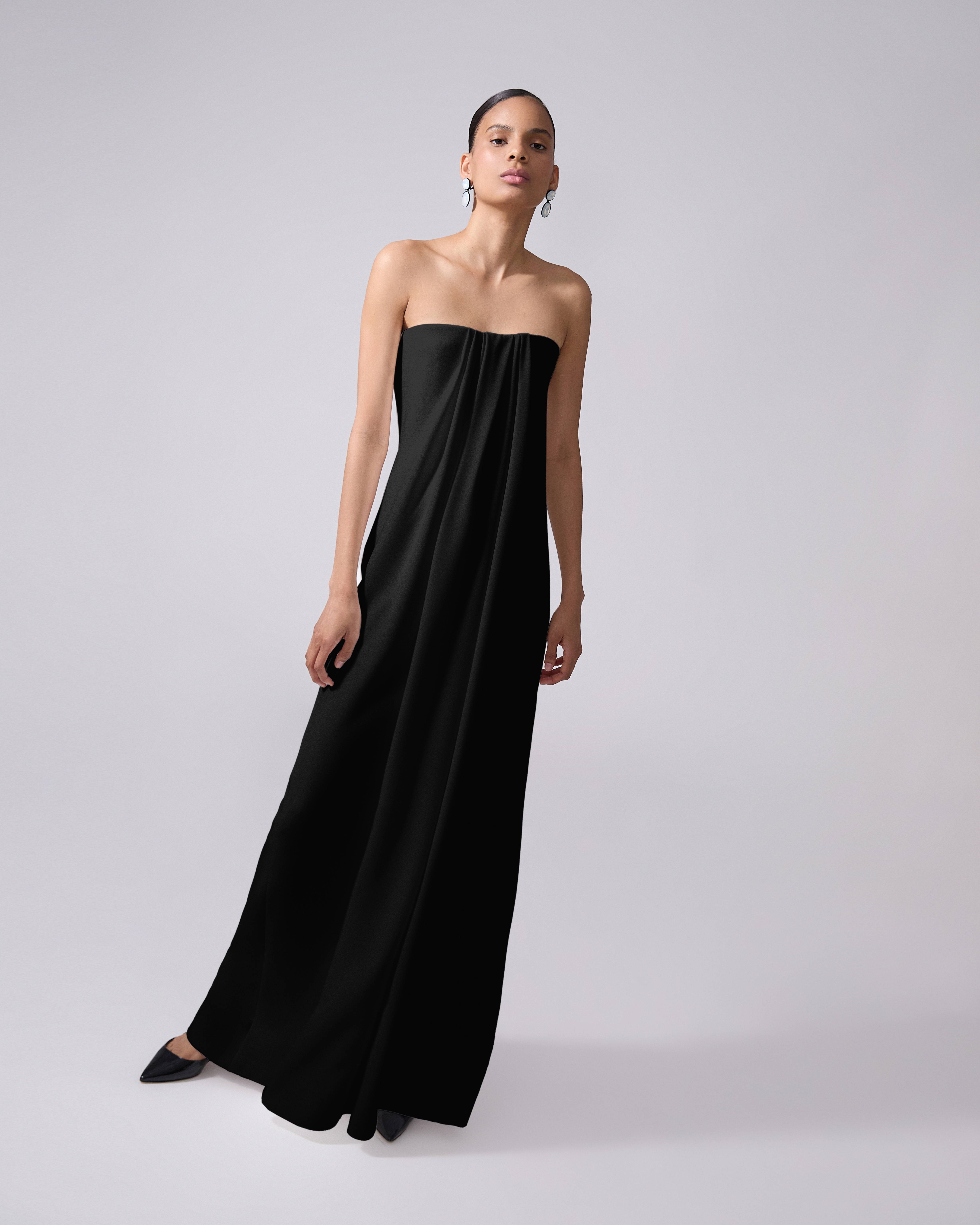 Strapless Draped Front Gown - 4