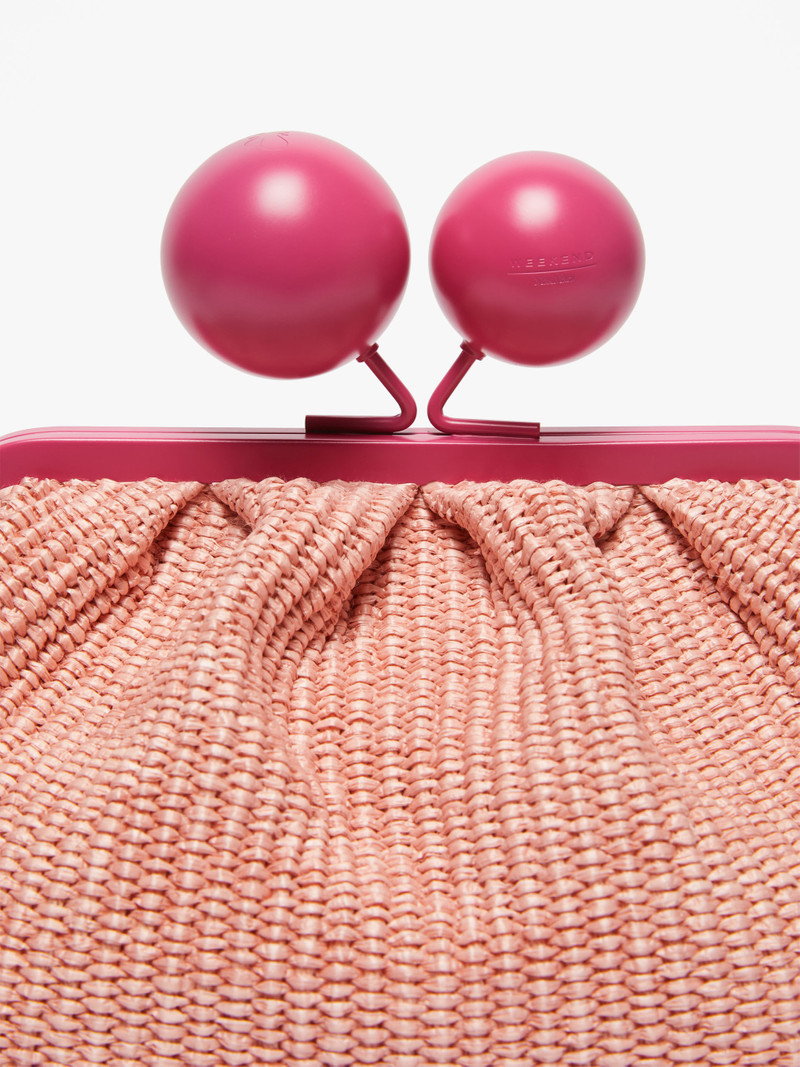 EFEBO Large raffia-look Pasticcino Bag 5