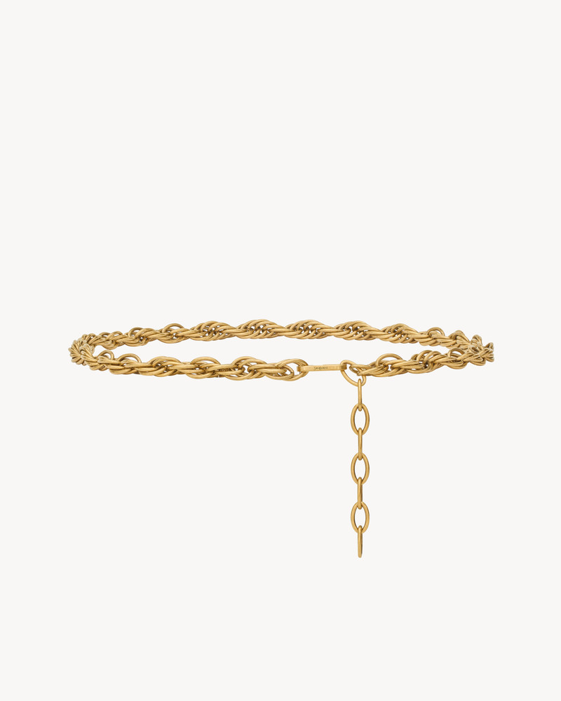 SAINT LAURENT THIN CHAIN BELT outlook