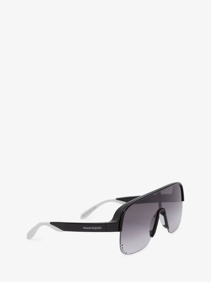 Court Visor Sunglasses in Black/grey - 3