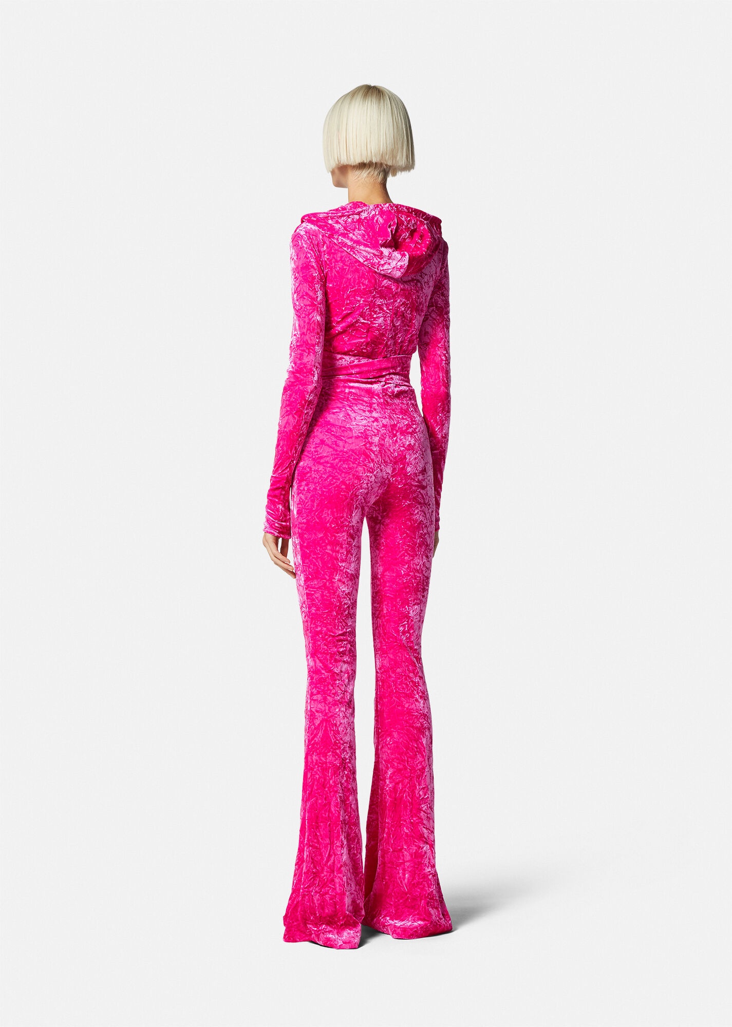 Medusa Biggie Velvet Hoodie Jumpsuit - 4