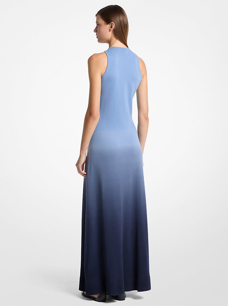 MICHAEL KORS COLLECTION Ombré Cashmere Racerneck Dress outlook