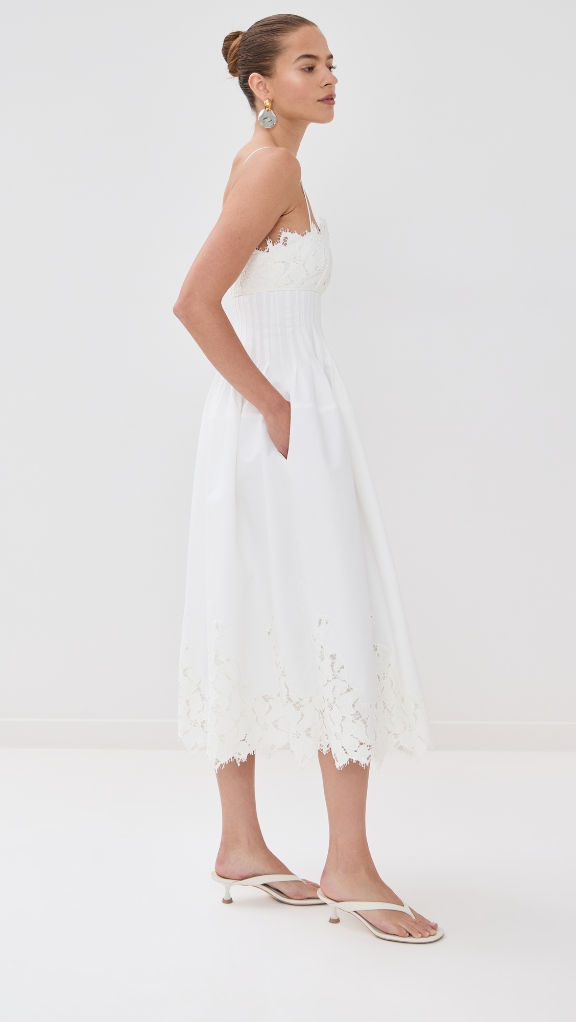 Lilianna Sleeveless Lace Midi Dress - 3