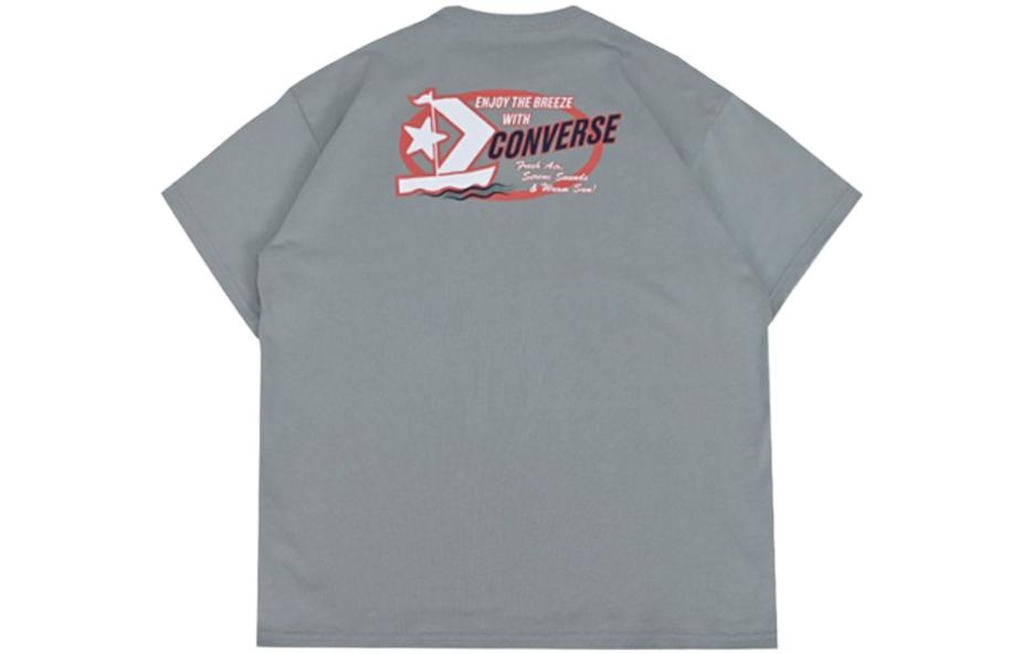 Converse Retro Sail Boat Graphic T-shirt 'Grey' 10025441-A03 - 2