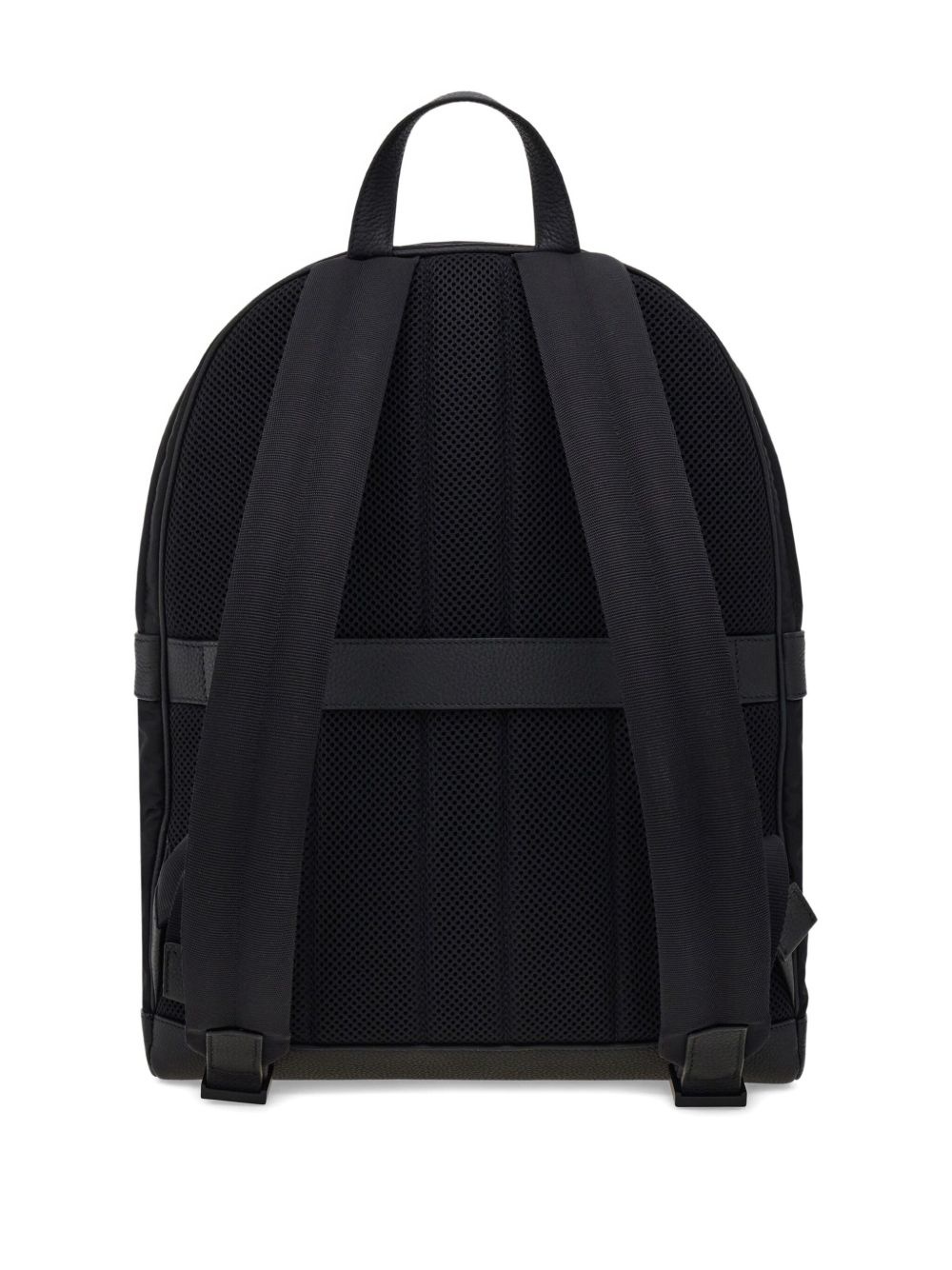 leather-trim backpack - 3