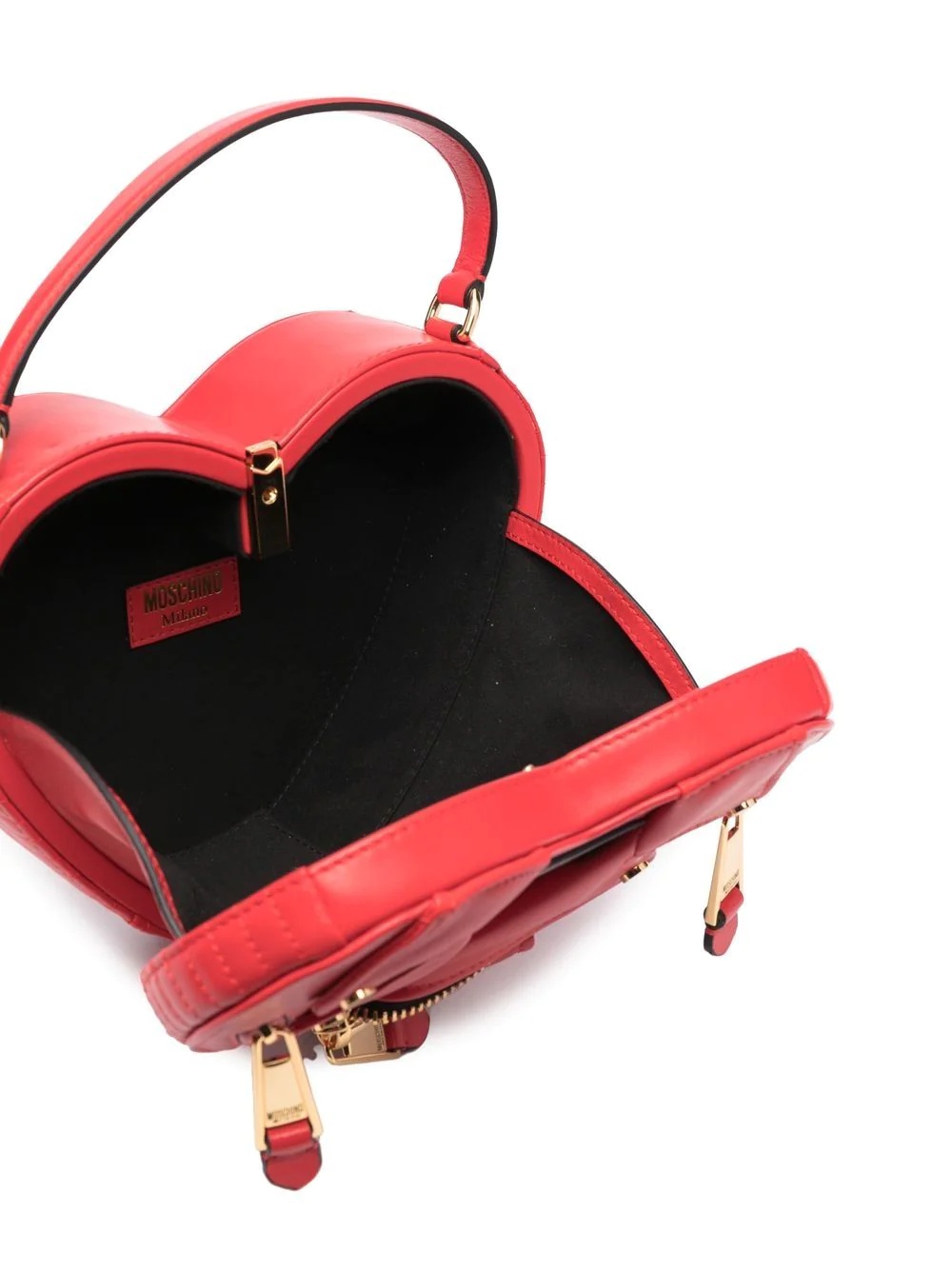 leather-jacket heart tote bag - 5