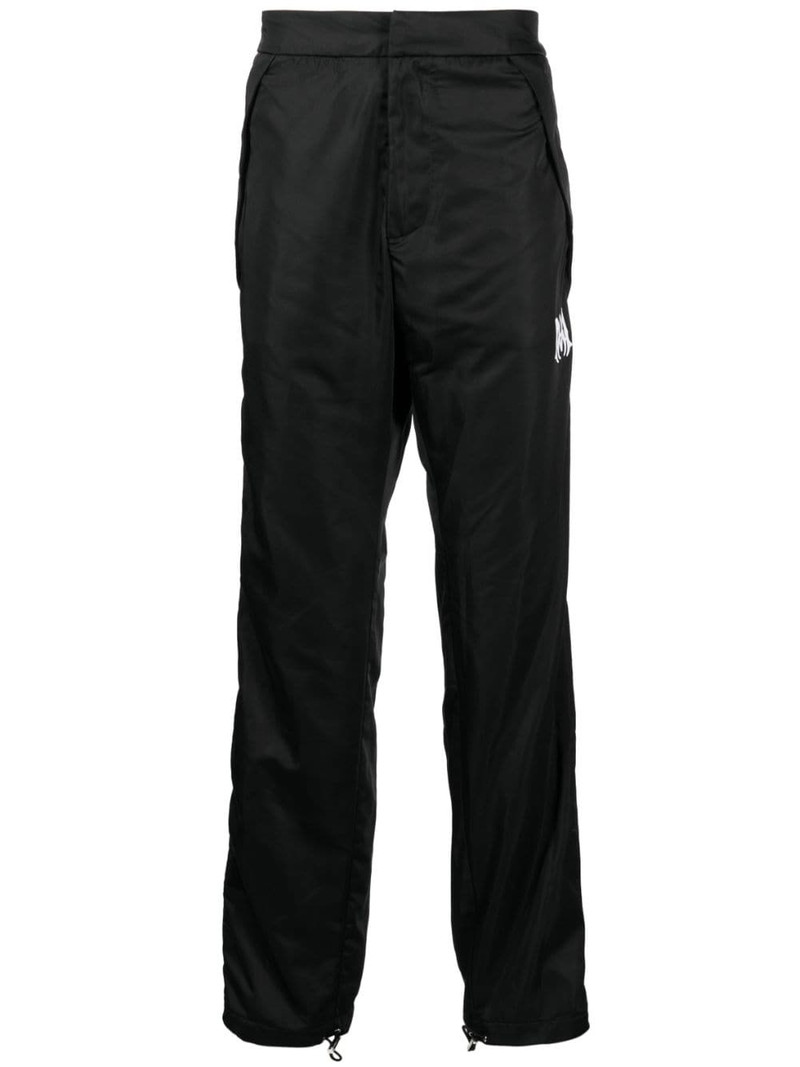 logo-print straight-leg trousers 1